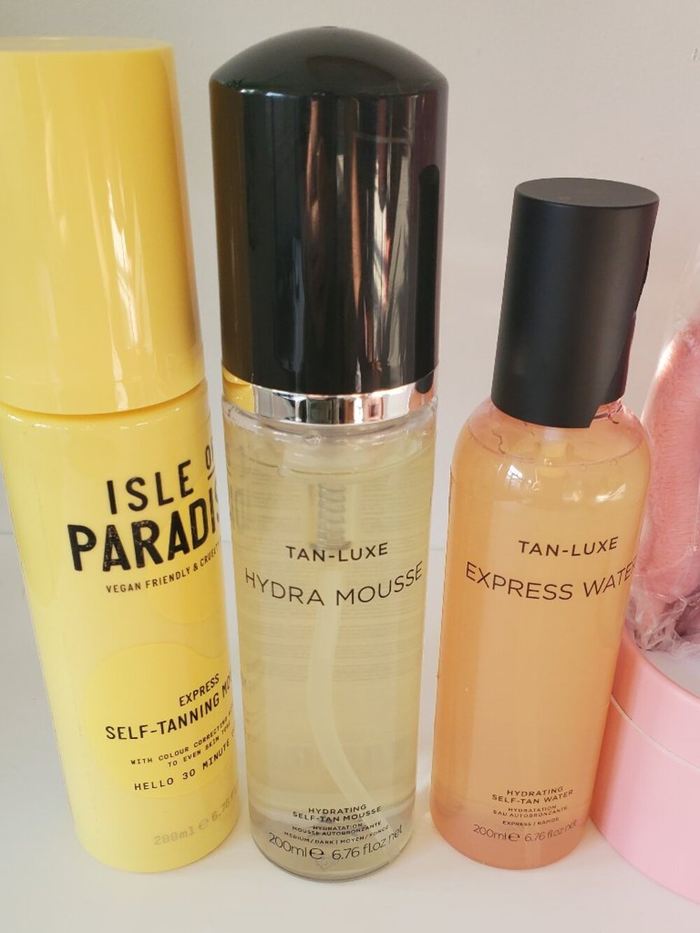 NEW Tan-Luxe & Isle of Paradise Tanning Mousse and Tanning Water